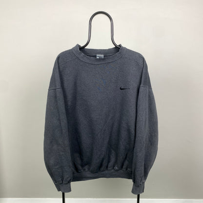 90s Nike Sweatshirt Grey Large
