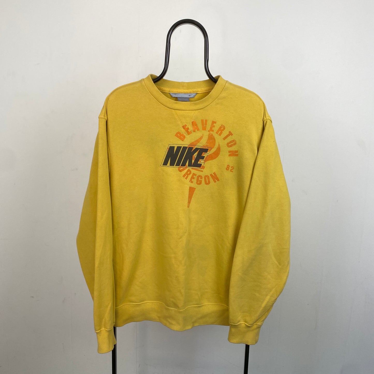 00s Nike Sweatshirt Yellow Large