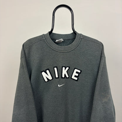 90s Nike Sweatshirt Grey Medium