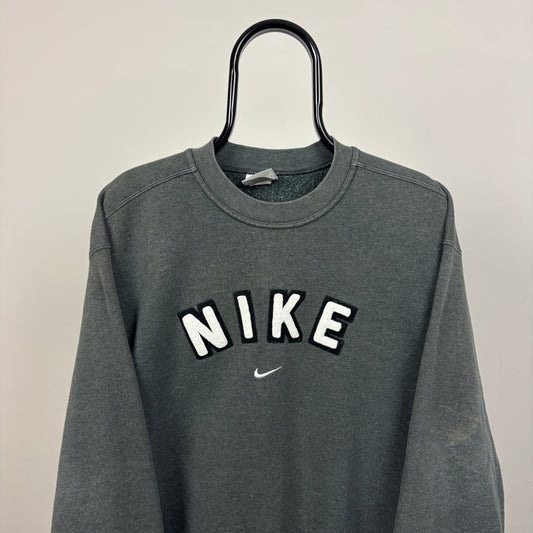 90s Nike Sweatshirt Grey Medium