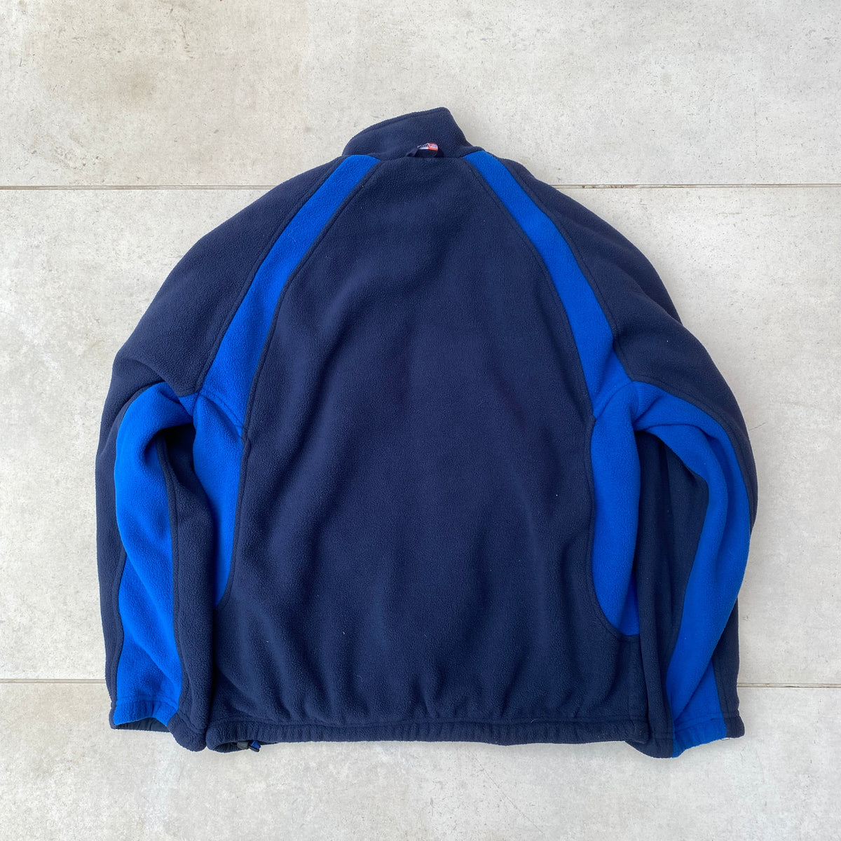 90s Nike Reversible Sidewinder Fleece Coat Jacket Blue Medium