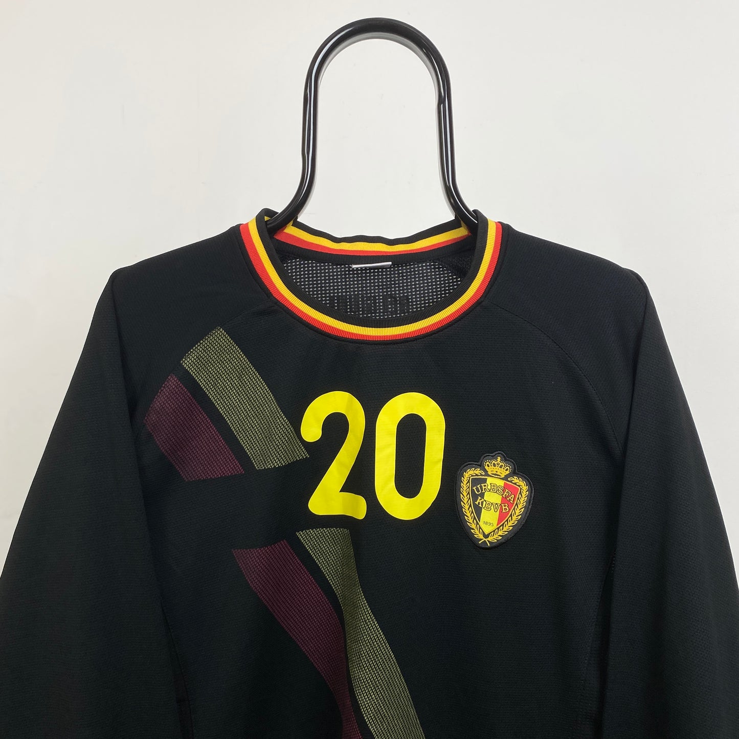Retro Belgium Fan Shirt Football Shirt T-Shirt Black XL