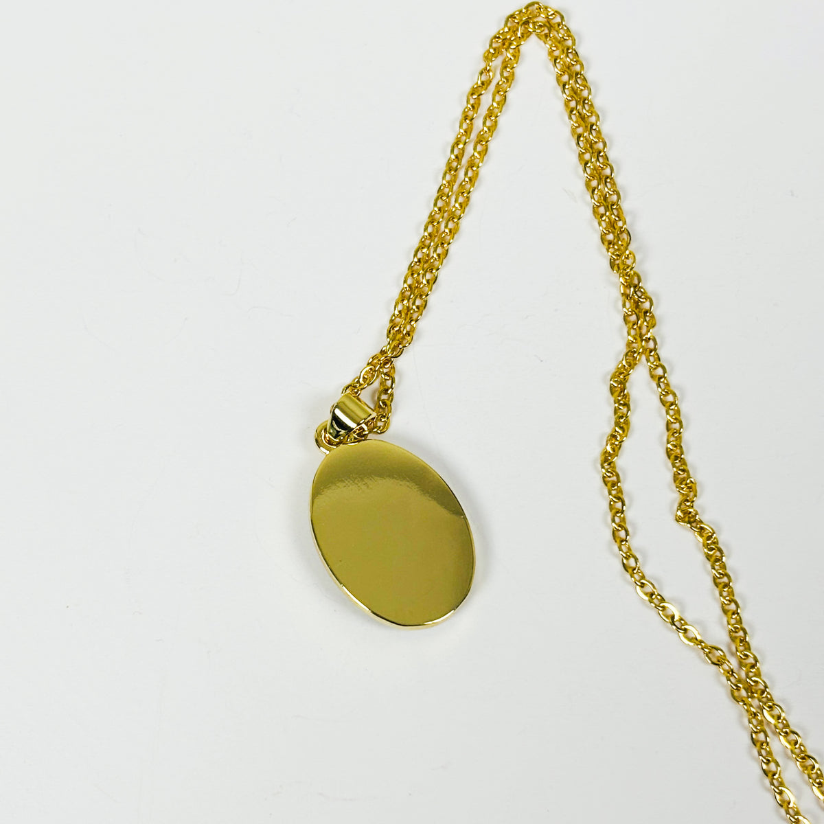 Jesus Gemstone Necklace Gold Turquoise