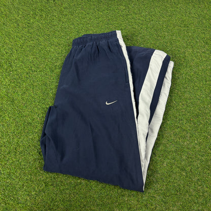 00s Nike Piping Joggers Blue Small
