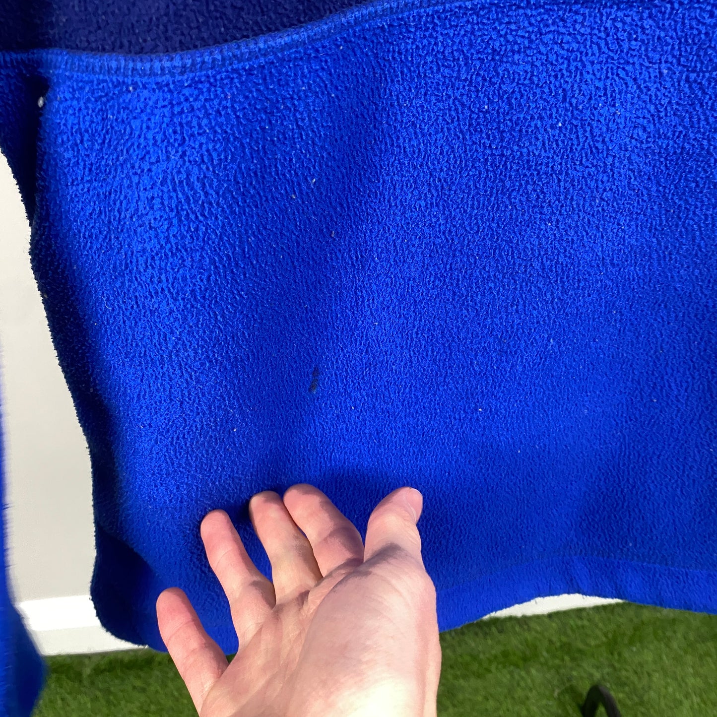 90s Timberland Fleece Sweatshirt Blue Medium