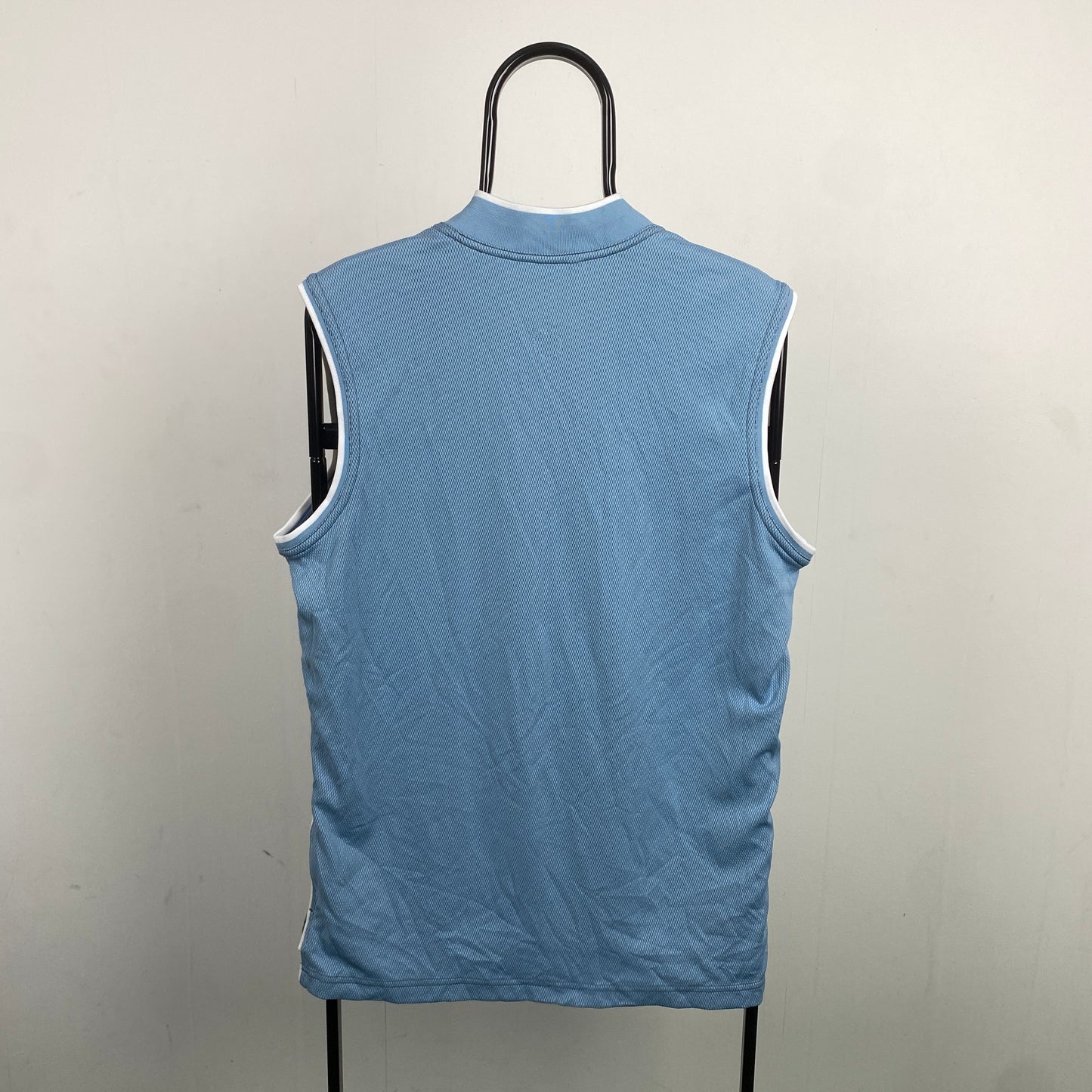 90s Nike Piping Basketball T-Shirt Blue Medium