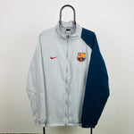 00s Nike Barcelona Windbreaker Jacket Grey XXL