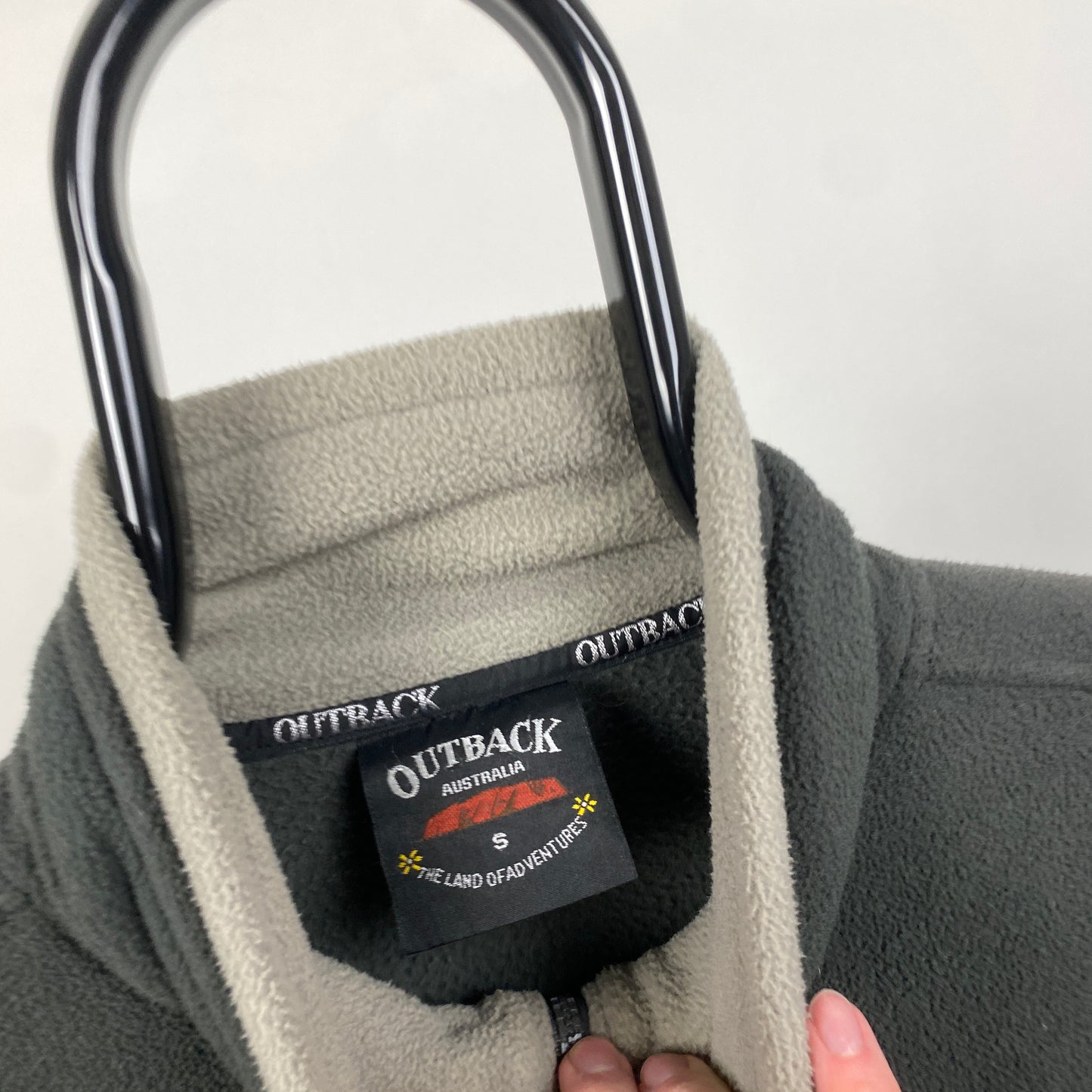 00s Australia Outback Fleece Sweatshirt Brown Small