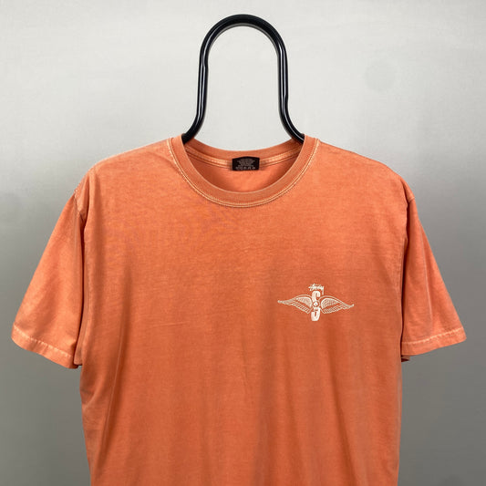 00s Stussy T-Shirt Orange Medium