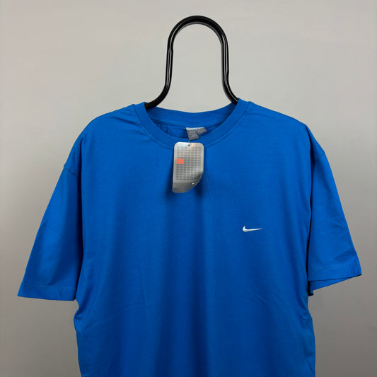 00s Nike Swoosh T-Shirt Blue XL