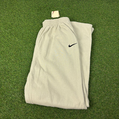 90s Nike Wide Leg Cotton Joggers Brown XXL