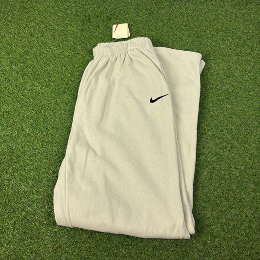 90s Nike Wide Leg Cotton Joggers Brown XXL