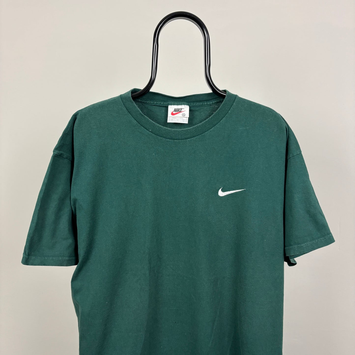 90s Nike Heavyweight T-Shirt Green XL