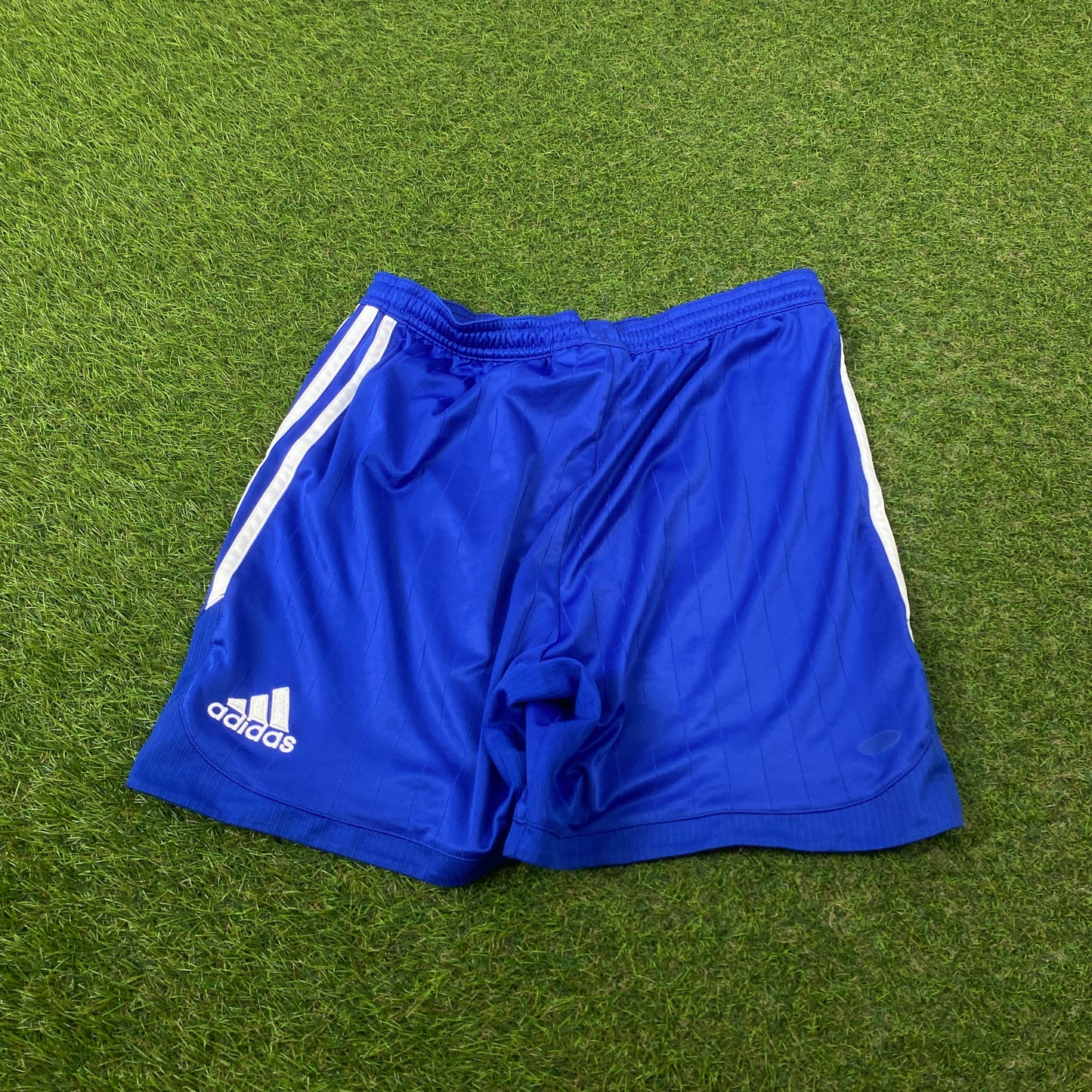 00s Adidas Schalke Football Shorts Blue Small