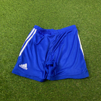00s Adidas Schalke Football Shorts Blue Small