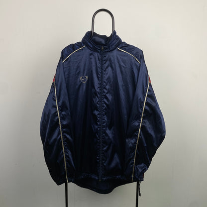 90s Nike Barcelona Windbreaker Jacket Blue Large