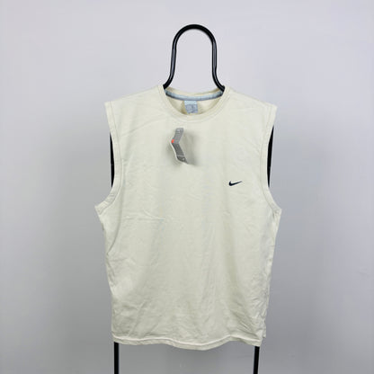 00s Nike Vest T-Shirt Brown Large