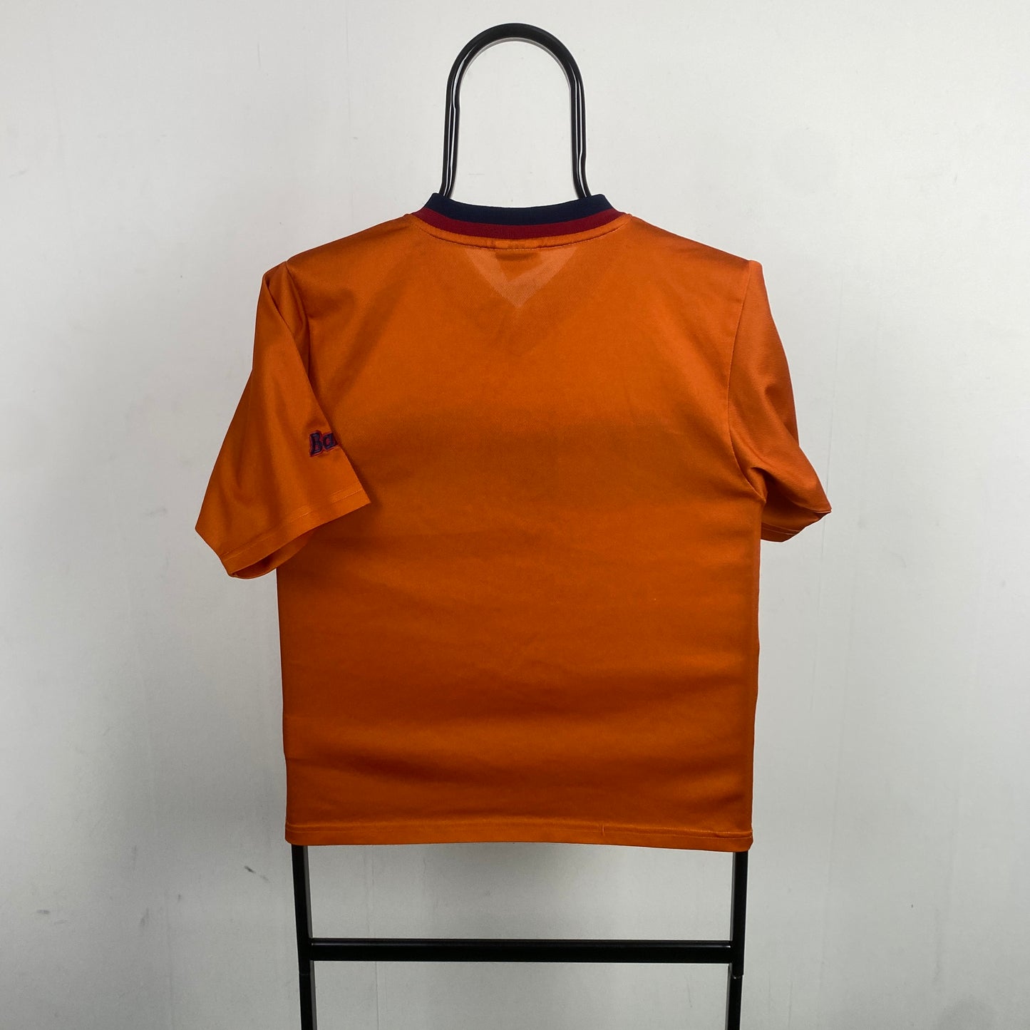 90s Nike Barcelona Football Shirt T-Shirt Orange XS