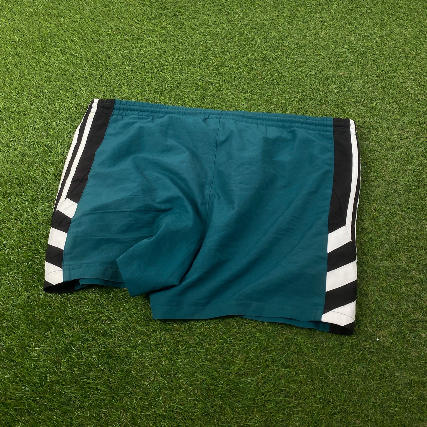 90s Adidas Football Shorts Green Large