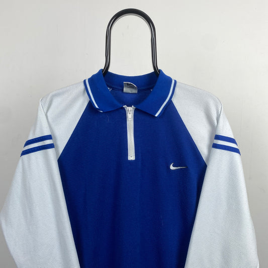 90s Nike Sweatshirt Blue Large