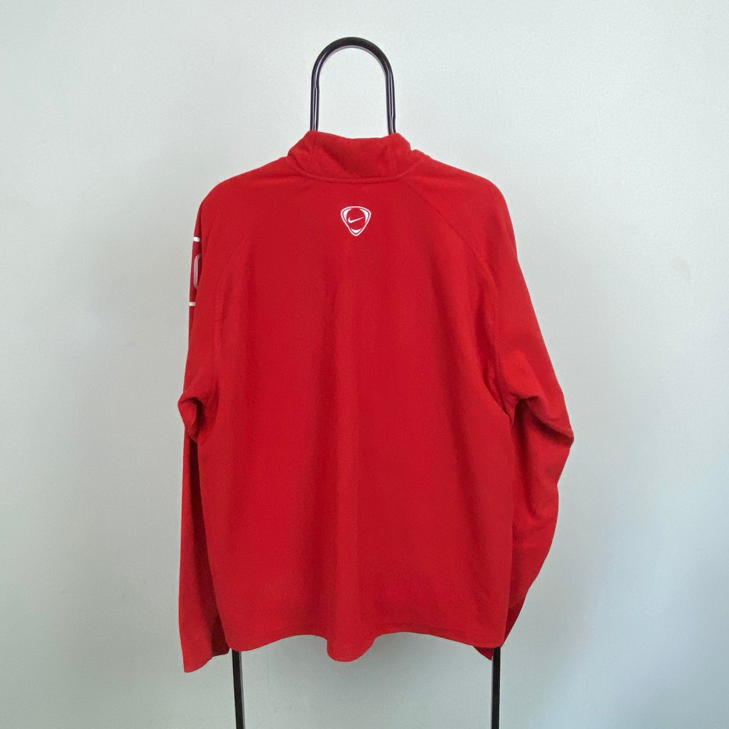 00s Nike T90 Fleece Sweatshirt Red XL