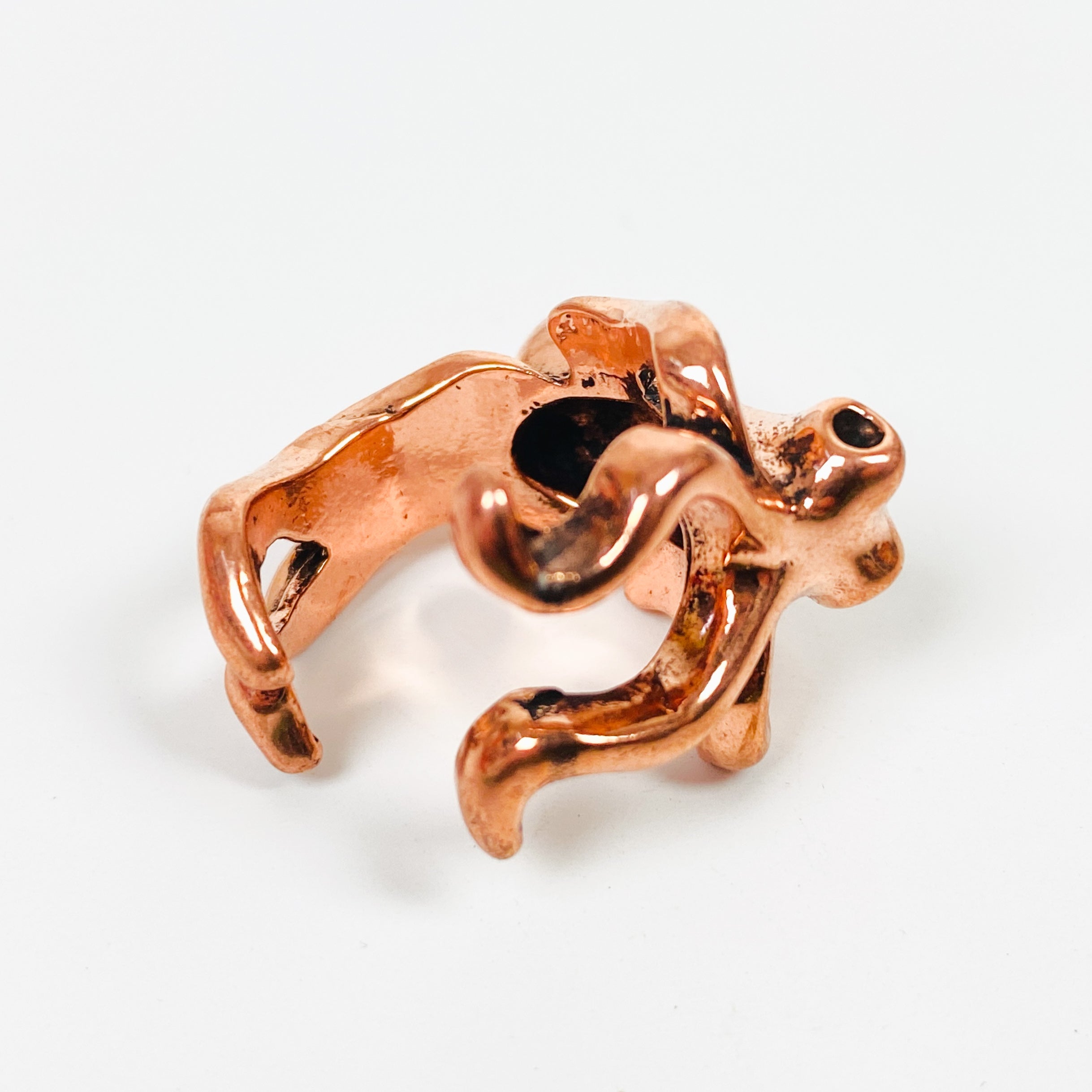 Retro Adjustable Octopus Ring Rose Gold