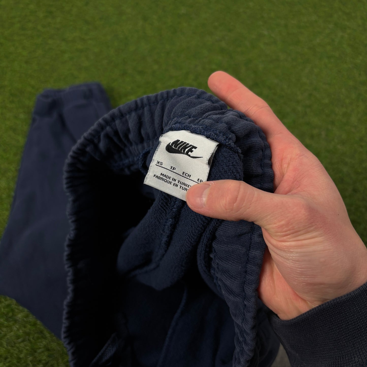 00s Nike Wide Leg Cotton Joggers Blue XS