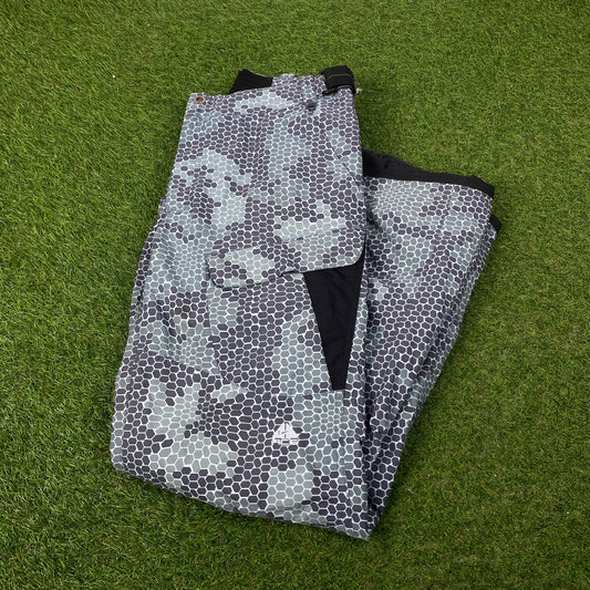 00s Nike ACG Ski Salopettes Trousers Joggers Grey Large