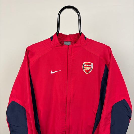 00s Arsenal Windbreaker Jacket Red XS