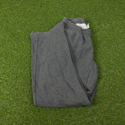 00s Nike Wide Leg Cotton Joggers Grey Small