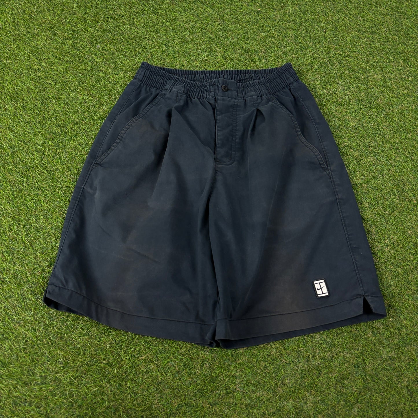00s Nike Court Tennis Shorts Black Small
