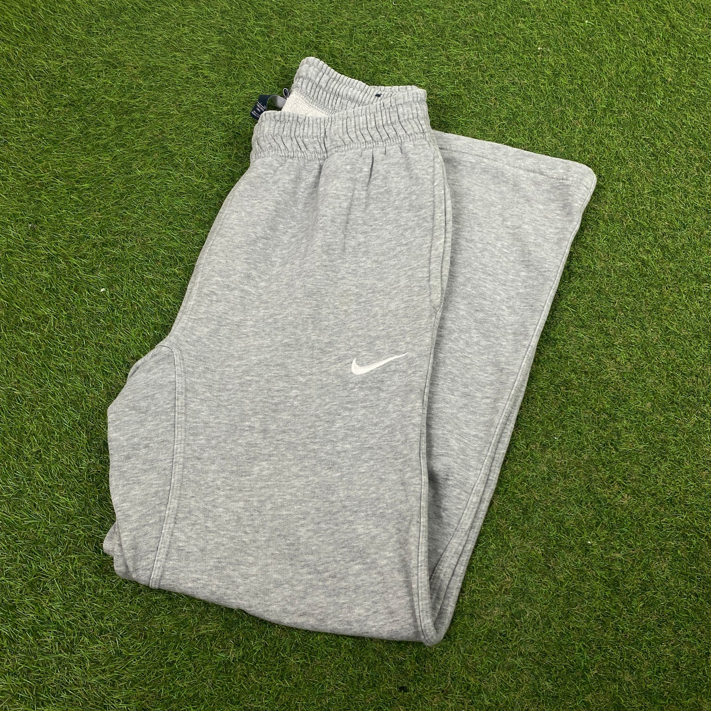 00s Nike Wide Leg Cotton Joggers Grey Small