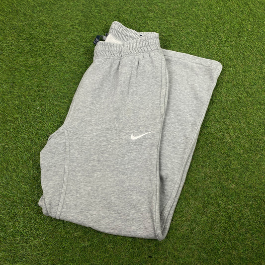 00s Nike Wide Leg Cotton Joggers Grey Small