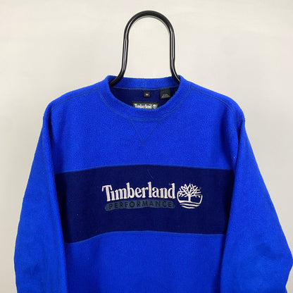 90s Timberland Fleece Sweatshirt Blue Medium