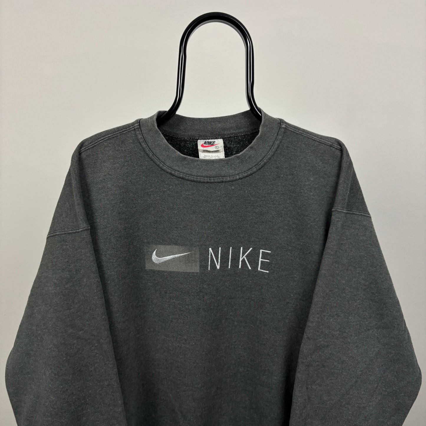 90s Nike Sweatshirt Grey Large