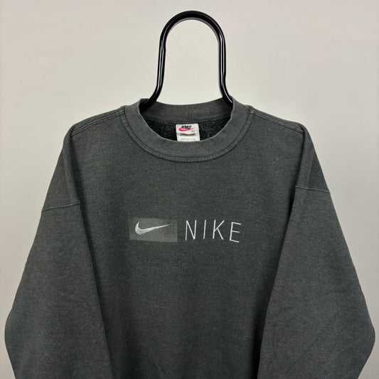 90s Nike Sweatshirt Grey Large