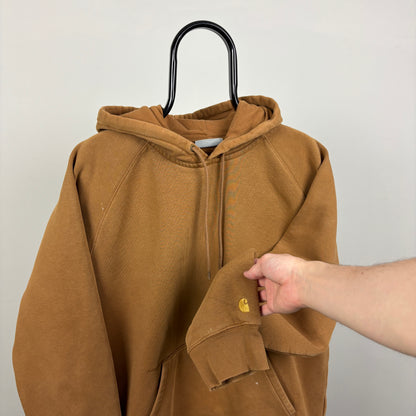 00s Carhartt Hoodie Brown XL
