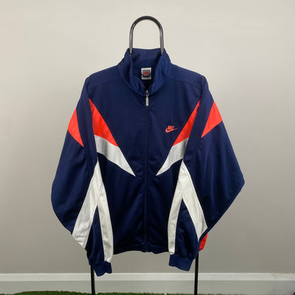 90s Nike Nylon Windbreaker Jacket Blue Large