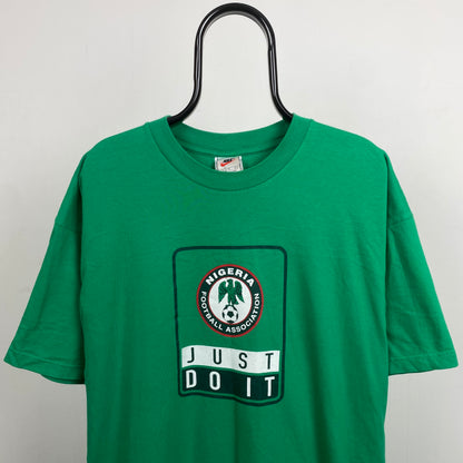 90s Nike Nigeria T-Shirt Green XL