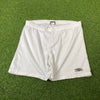 Retro Umbro Nylon Football Shorts White Medium