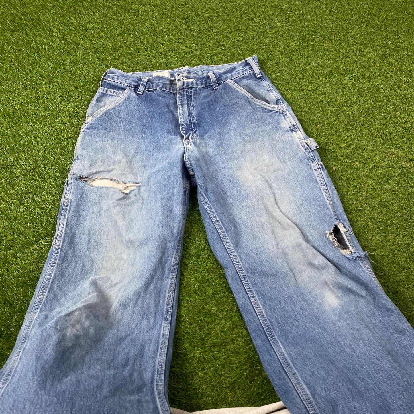 00s Carhartt Carpenter Jeans Blue Small 31x32 Joggers