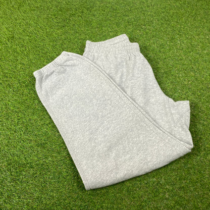 00s Nike Wide Leg Cotton Joggers Grey Medium