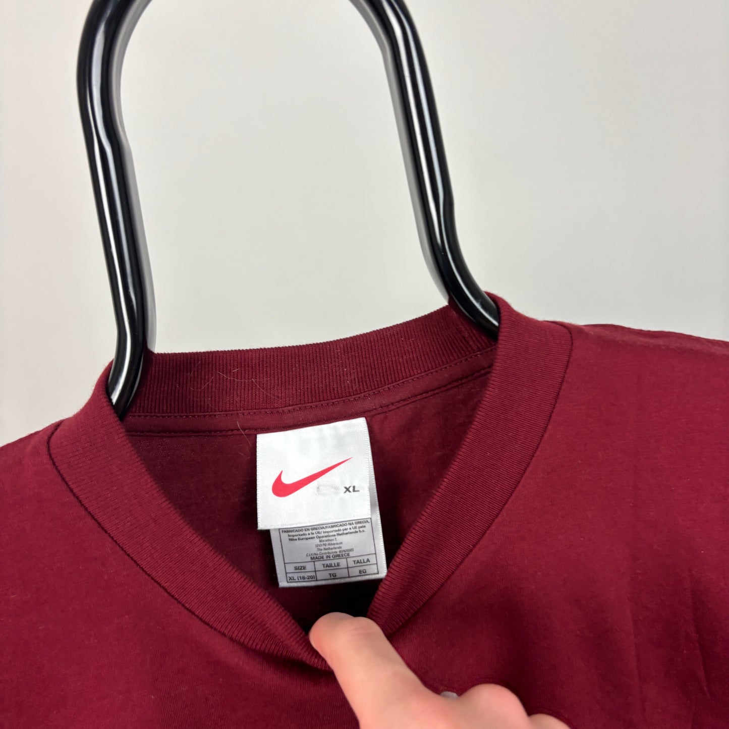 90s Nike PSV T-Shirt Red Small