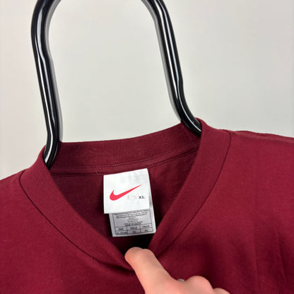 90s Nike PSV T-Shirt Red Small