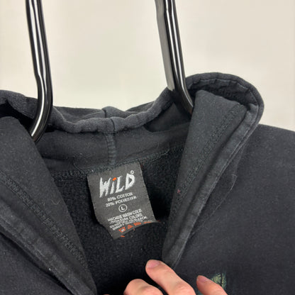 90s Wild Snake Zip Hoodie Black Large
