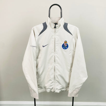 00s Nike T90 Porto FC Windbreaker Jacket Grey Medium