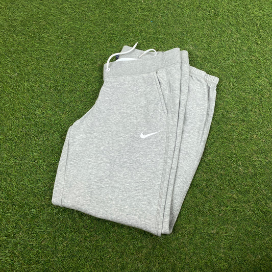 00s Nike Wide Leg Cotton Joggers Grey Small