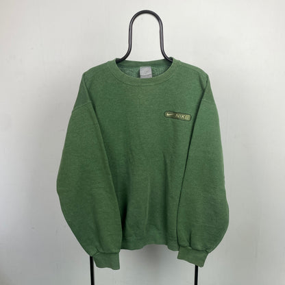 00s Nike Heavyweight Sweatshirt Green XL