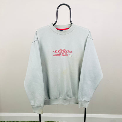 Retro Umbro Sweatshirt Blue Large