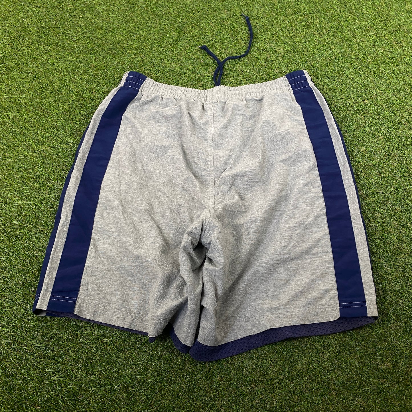90s Adidas Reversible Cotton Shorts Grey XL